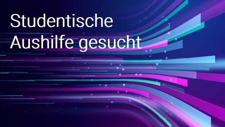 Abstrakte Neonlichter mit Jobgesuch