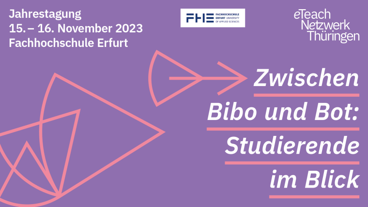 Flyer Jahrestagung eTeach-Netzwerk Thüringen 2023